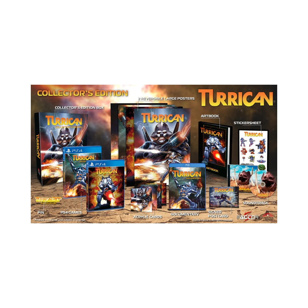 TURRICAN COLLECTOR S EDITION (2500.EX) PS4 EURO NEW (EN/FR/DE/ES/IT) (STRICTLY LIMITED)