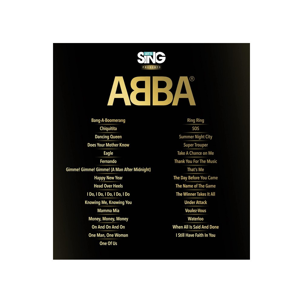 Trader Games - LET S SING ABBA + 1 MICRO SWITCH EUR NEW (EN/FR/DE