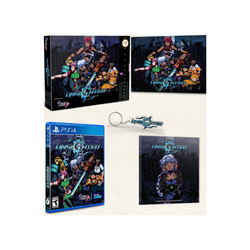 UNSIGHTED - COLLECTOR S EDITION - PS4 USA NEW (EN/FR/DE/ES/PT/KO/ZH/JP) (LIMITED RUN 464)
