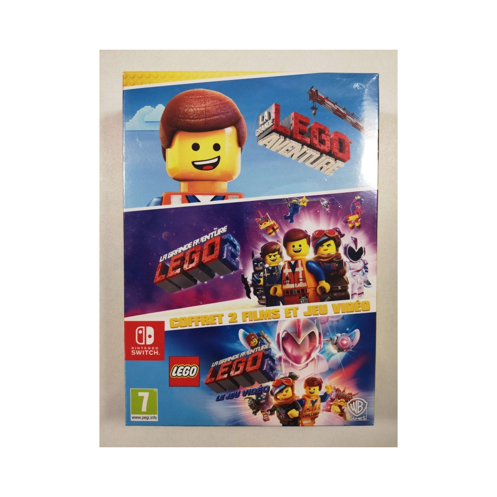 LEGO LA GRANDE AVENTURE + 2 FILM DVD SWITCH FR NEW (EN/FR/DE/ES/IT/PT)