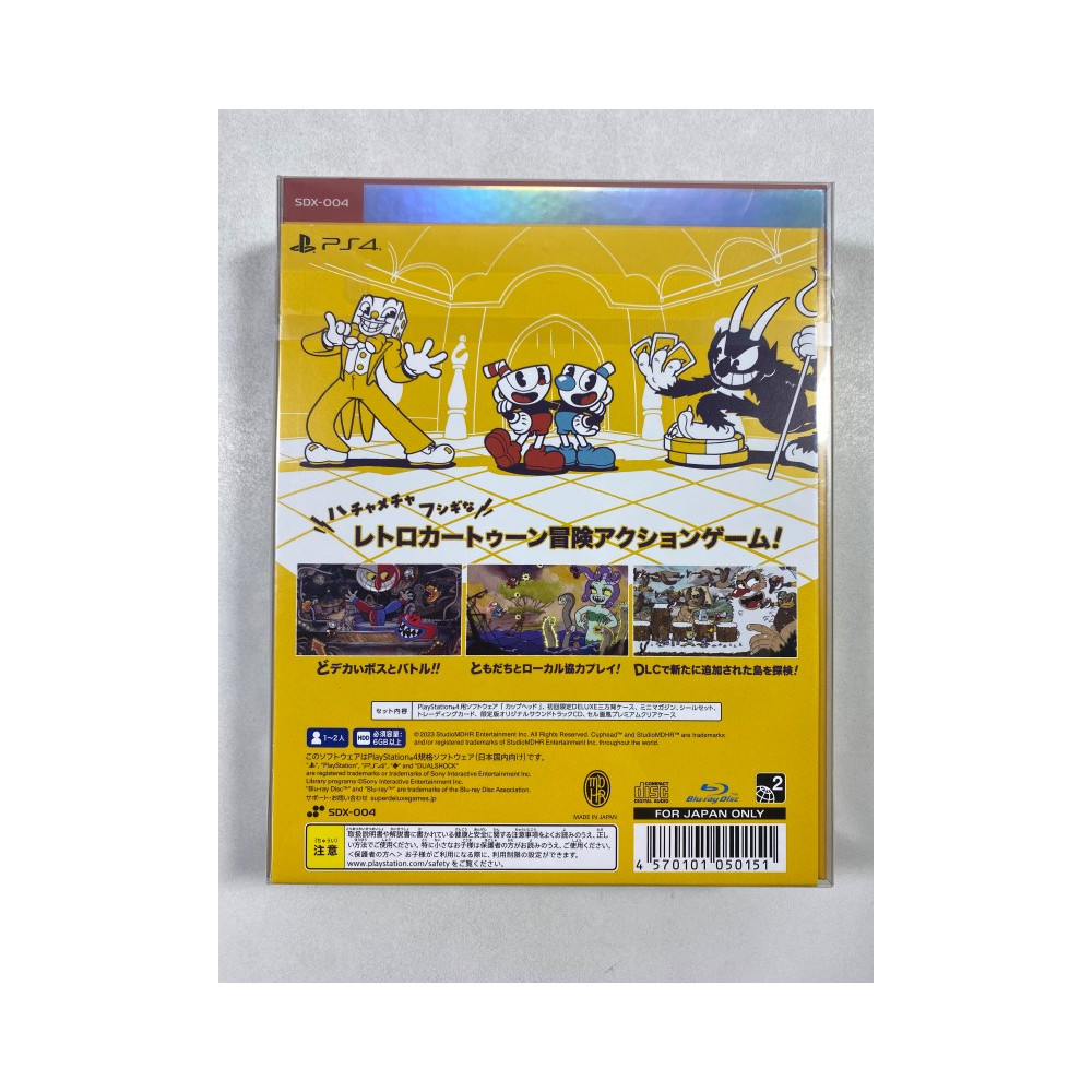 CUPHEAD SUPER DELUXE PS4 JAPAN NEW GAME IN ENGLISH /FR/ES/DE/IT/PT/JP/KO/ZH
