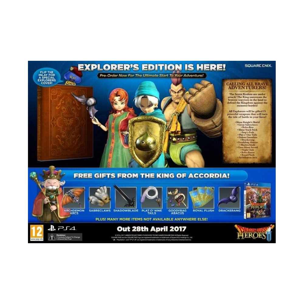 DRAGON QUEST HEROES II EDITION EXPLORATEUR D-ONE PS4 FR OCCASION