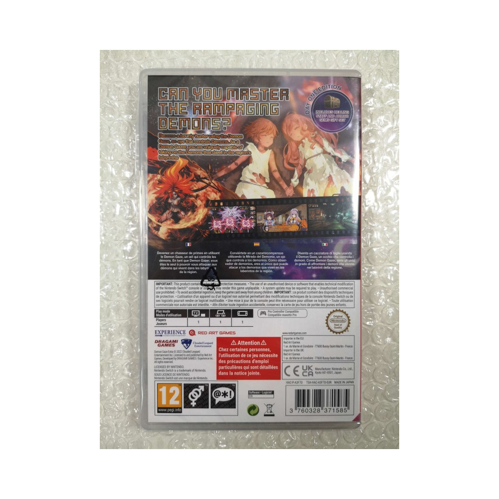 DEMON GAZE EXTRA - DAY ONE EDITION - SWITCH EURO NEW (EN) (RED ART GAMES)