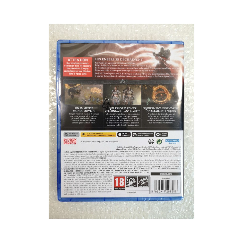 Trader Games - DIABLO IV (4) PS5 FR NEW (INTERNET REQUIRED)  (EN/FR/DE/ES/IT/PT) on Playstation 5