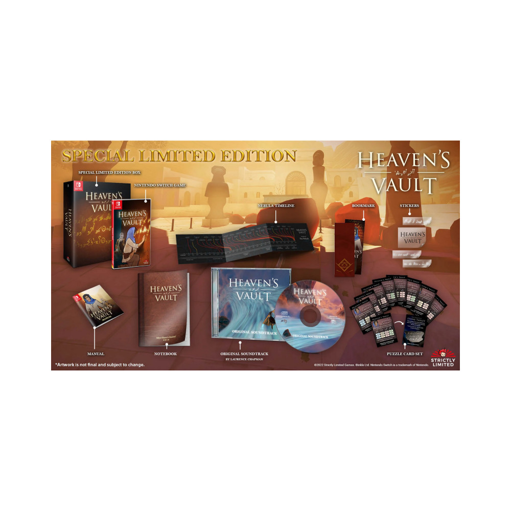 HEAVEN S VAULT - SPECIAL EDITION - (900EX.) SWITCH UK NEW (+ BONUS CARD) (EN) (STRICTLY LIMITED 70)