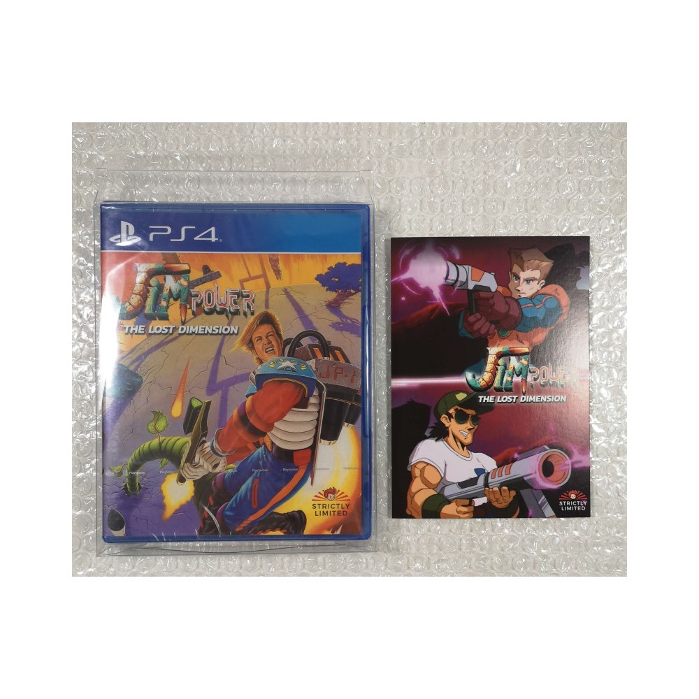 JIM POWER : THE LOST DIMENSION (1000EX.) PS4 UK NEW (+ BONUS CARD) (EN) (STRICTLY LIMITED 69)