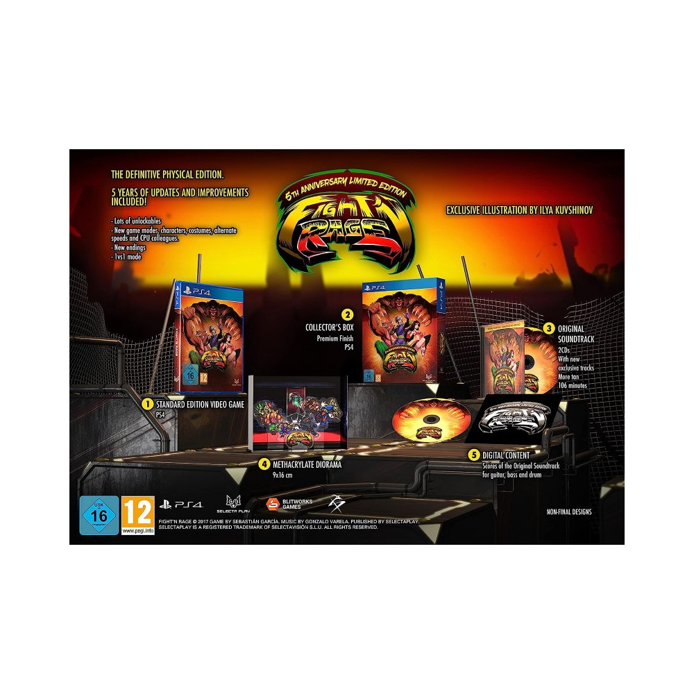 FIGHT N RAGE 5TH ANNIVERSARY - LIMITED EDITION PS4 EURO NEW (EN/ES)