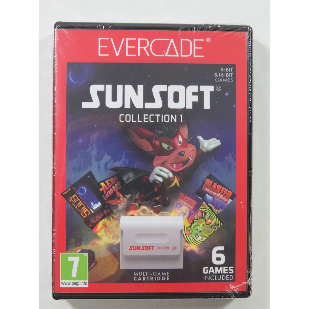 EVERCADE MULTI GAME CARTRIDGE SUNSOFT COLLECTION 1 EURO (NEUF - BRAND NEW)