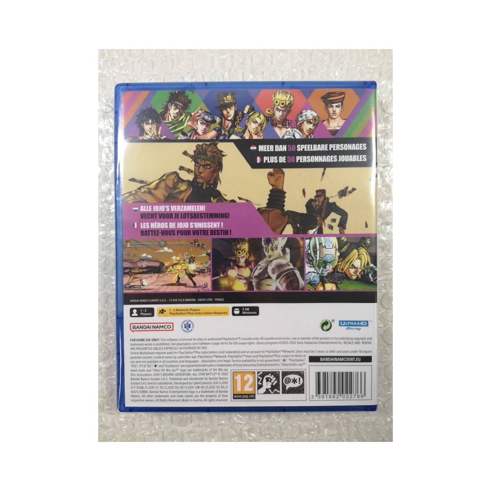 JOJO S BIZARRE ADVENTURE ALL-STAR BATTLE R PS5 EURO NEW (EN/FR/DE/IT/ES)