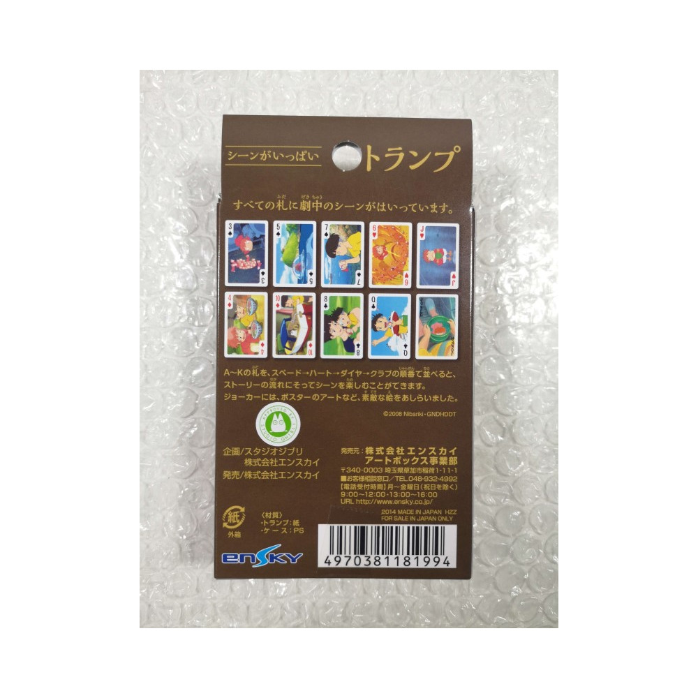 JEU DE 52 CARTES - STUDIO GHIBLI PONYO PLAYING CARDS JAPAN NEW