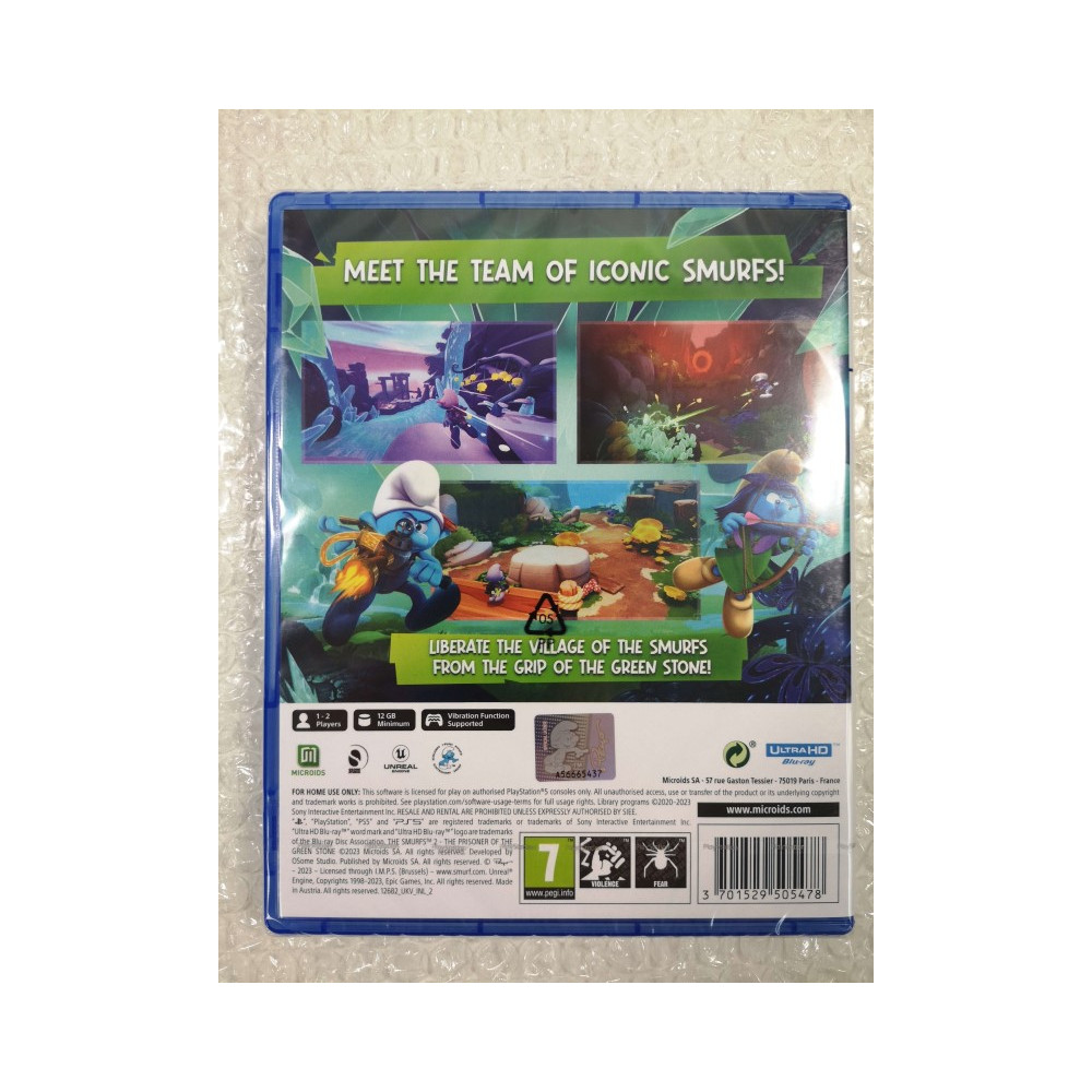 THE SMURFS 2 THE PRISONER OF THE GREEN STONE PS5 UK NEW (GAME IN ENGLISH/FR/DE/ES/IT/PT)