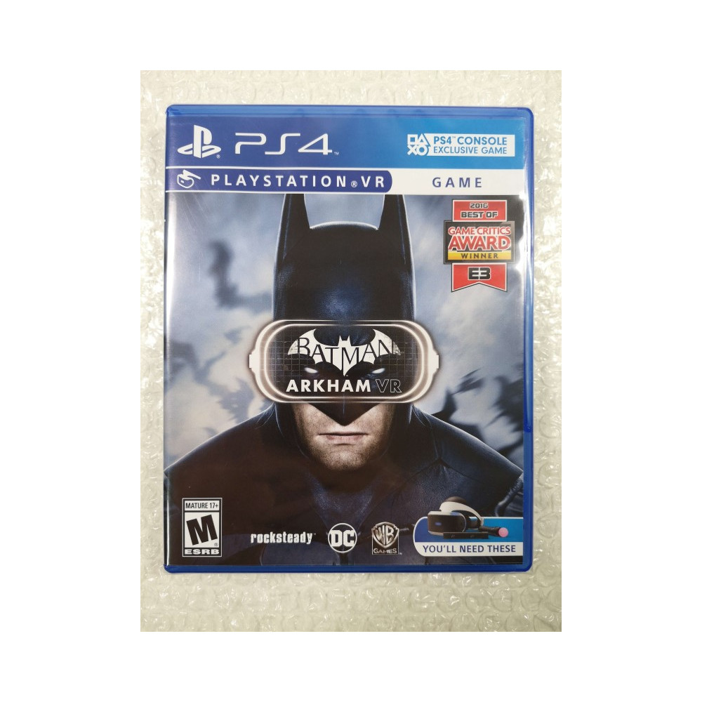 BATMAN ARKHAM VR PS4 USA NEW (EN/FR/DE/ES/IT) (PLAYSTATION VR REQUIRED)
