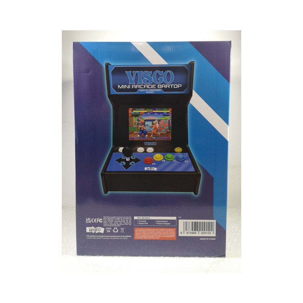 Trader Games - MINI BORNE D ARCADE TYPE BARTOP + 12 JEUX NEW (VISCO)