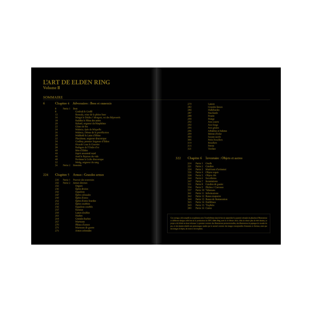 LIVRE - L ART DE ELDEN RING VOLUME II + FOURREAU (FRANCAIS) (MANA BOOKS)