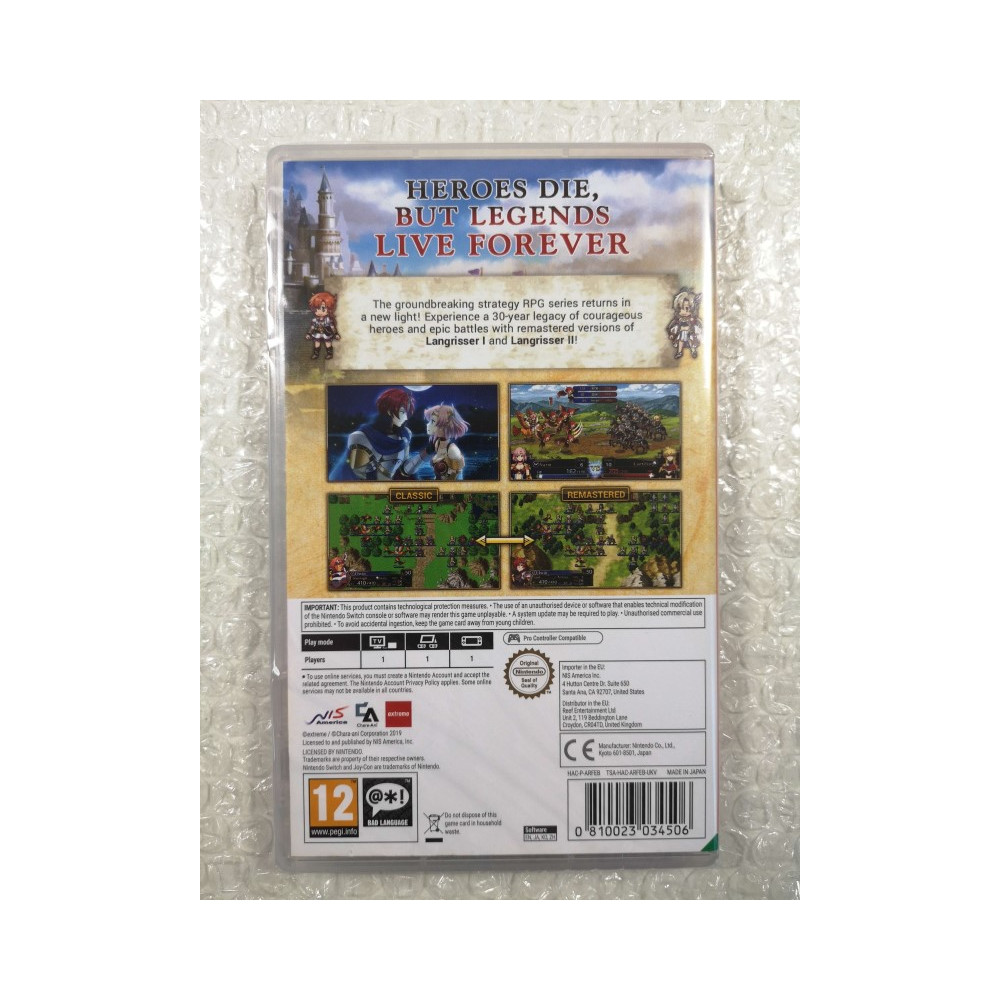 LANGRISSER I & II SWITCH UK NEW (GAME IN ENGLISH)
