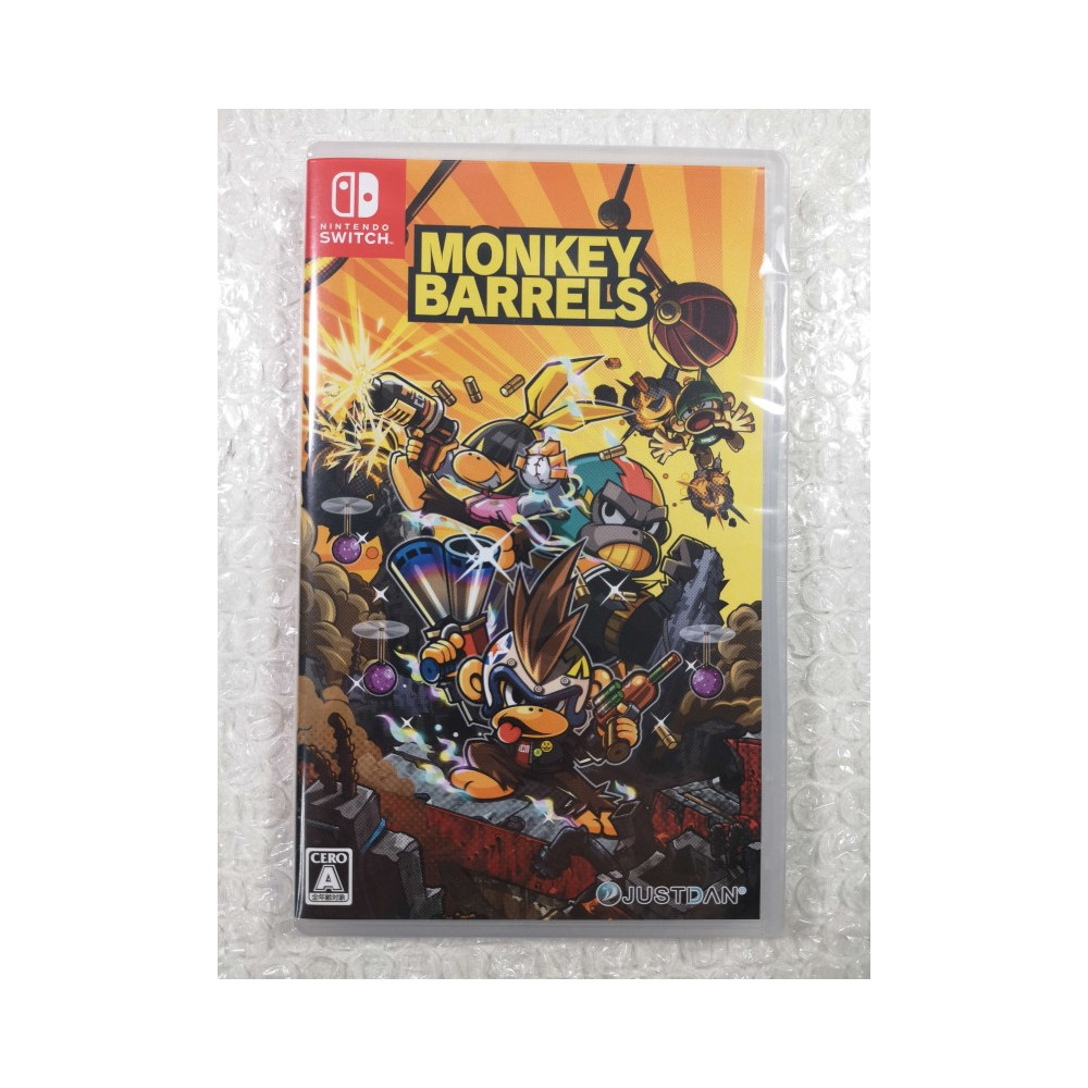 MONKEY BARRELS SWITCH JAPAN NEW GAME IN ENGLISH/FRANCAIS