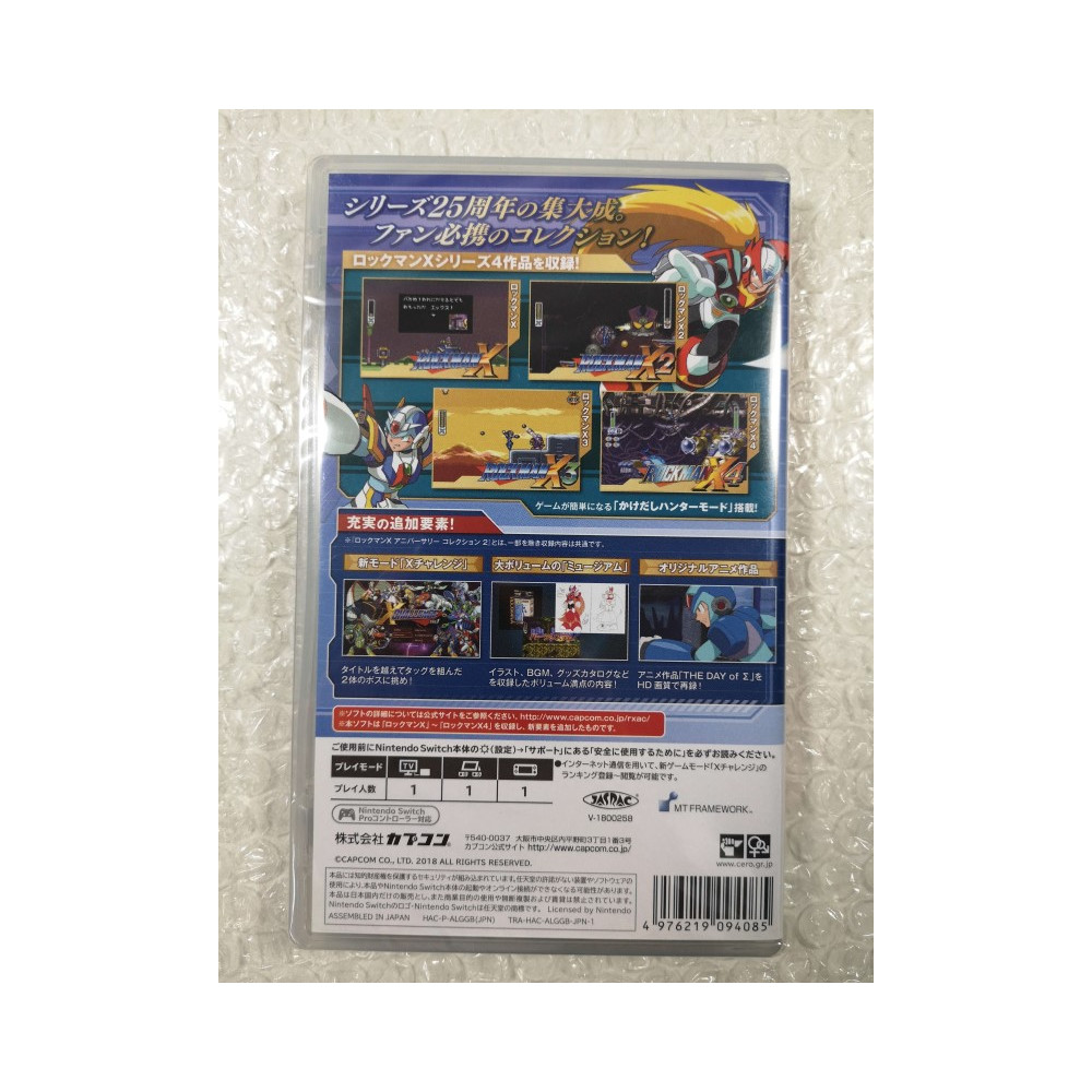 ROCKMAN X - ANNIVERSARY COLLECTION SWITCH JAPAN NEW (GAME IN ENGLISH/FR/DE/ES/IT)