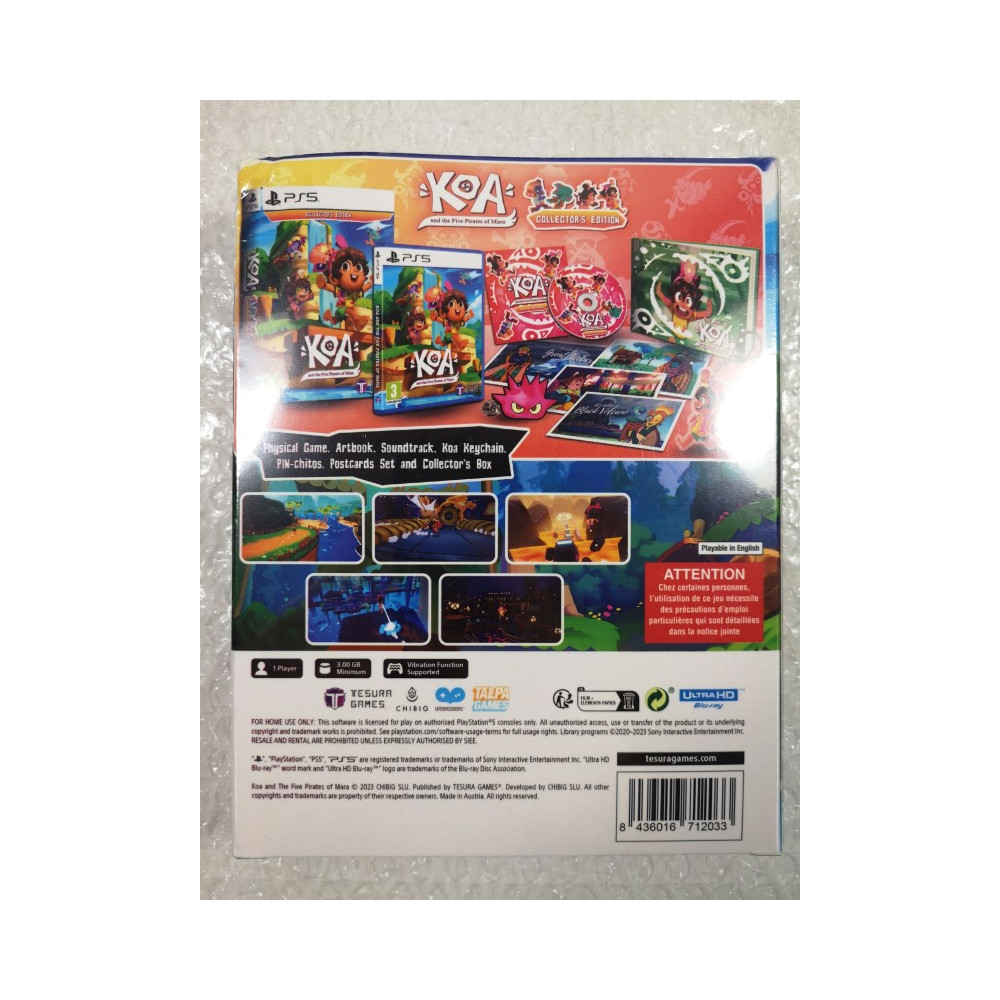 KOA AND THE FIVE PIRATES OF MARA - COLLECTOR S EDITION PS5 UK NEW (GAME IN ENGLISH/FR/DE/ES)