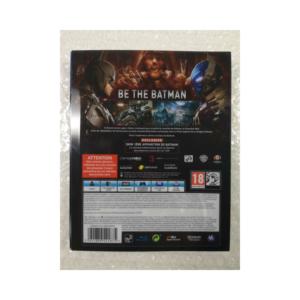 BATMAN ARKHAM KNIGHT - SPECIAL EDITION STEELBOOK PS4 FR OCCASION (GAME IN ENGLISH/FR/DE/ES/IT)