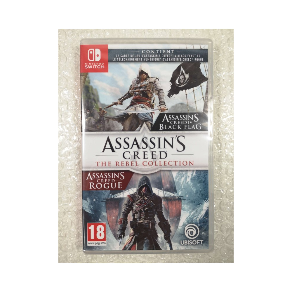 ASSASSIN S CREED IV BLACK FLAG + ROGUE SWITCH FR NEW (GAME IN ENGLISH/FR/DE/ES/IT/PT)