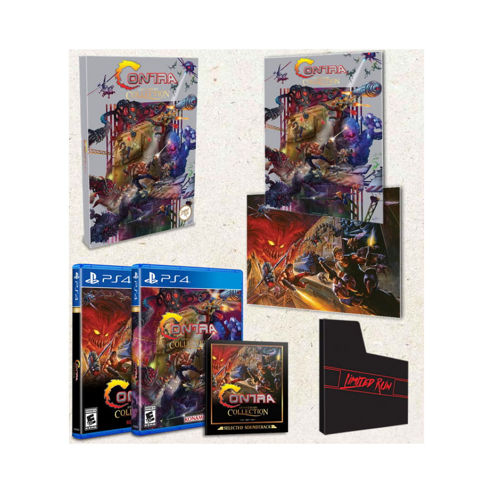 CONTRA ANNIVERSARY COLLECTION - CLASSIC EDITION PS4 USA NEW (LIMITED RUN GAMES 446)