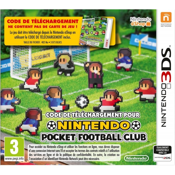 CODE DE TELECHARGEMENT NINTENDO POCKET FOOTBALL CLUB 3DS FR