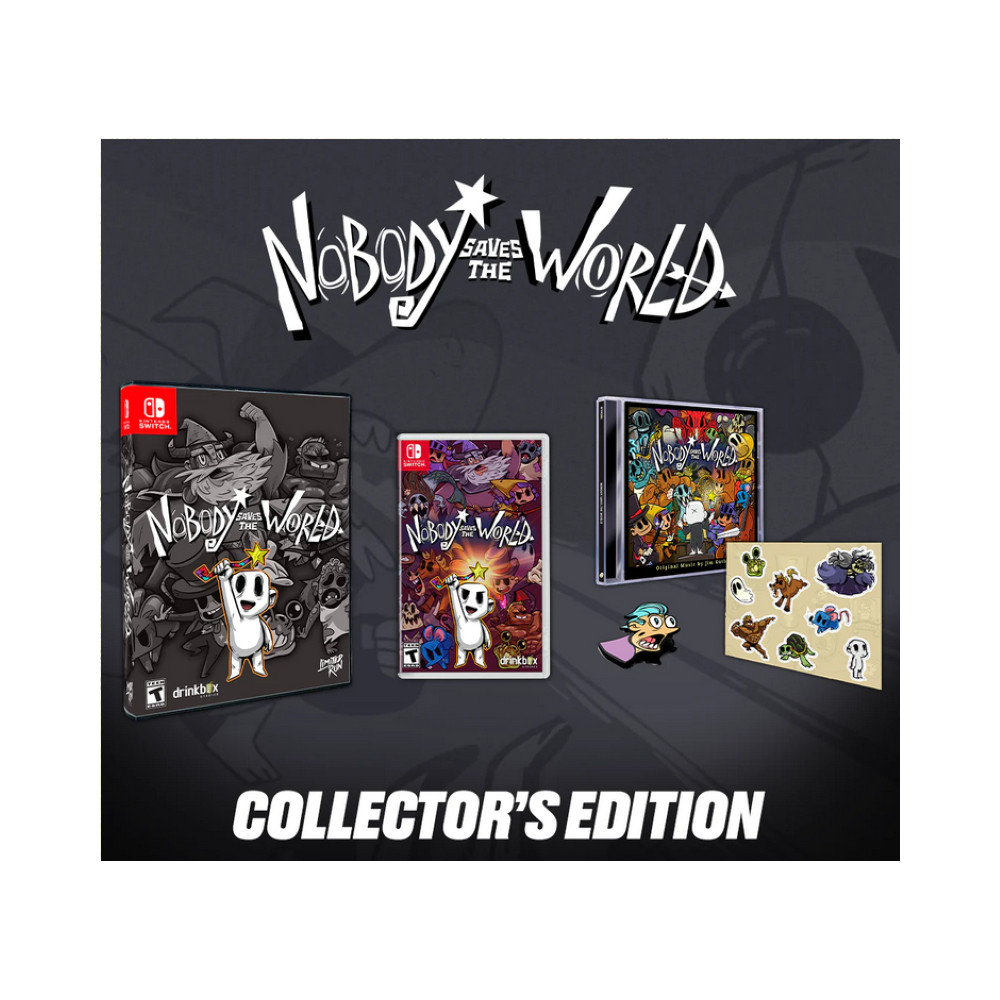 NOBODY SAVES THE WORLD - DELUXE EDITION SWITCH USA NEW (GAME IN ENGLISH/FR/DE/ES/IT) (LIMITED RUN GAMES)