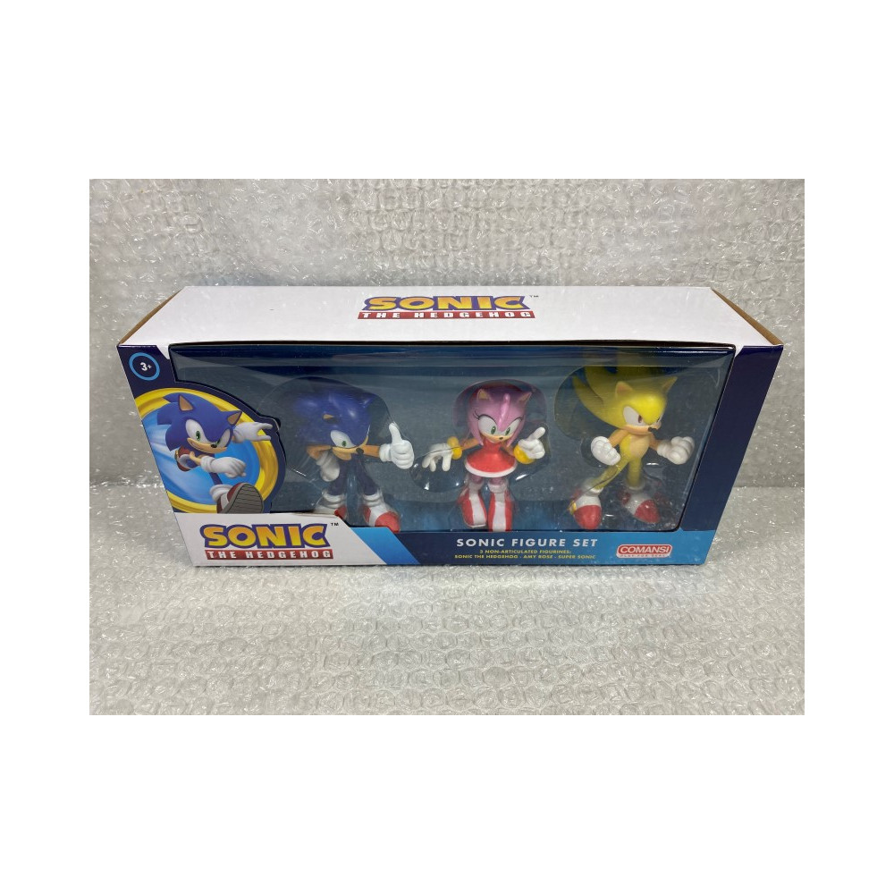 FIGURINES (FIGURES) SONIC THE HEDGEHOG WAVE 2-3 BOX SET - SONIC / AMY ROSE / SUPER SONIC NEW