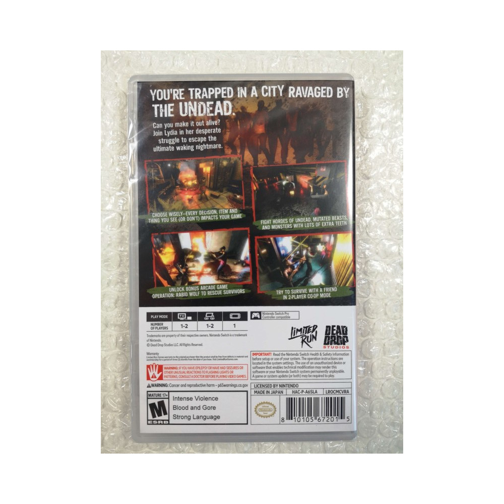 OUTBREAK CONTAGIOUS MEMORIES SWITCH USA NEW (GAME IN ENGLISH) (LIMITED RUN GAMES)