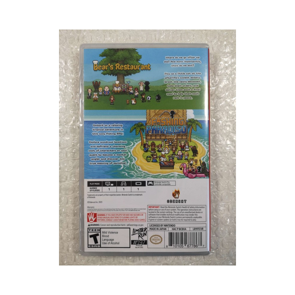 ODENCAT S PARADISE COLLECTION SWITCH USA NEW (GAME IN ENGLISH/FR/DE/ES/IT/PT) (LIMITED RUN GAME 197)