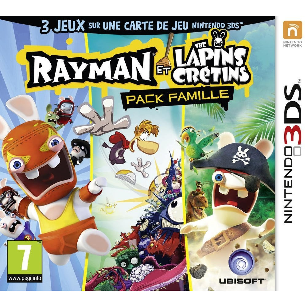 RAYMAN ET LES LAPINS CRETINS PACK FAMILIAL 3DS PSL-FR OCCASION