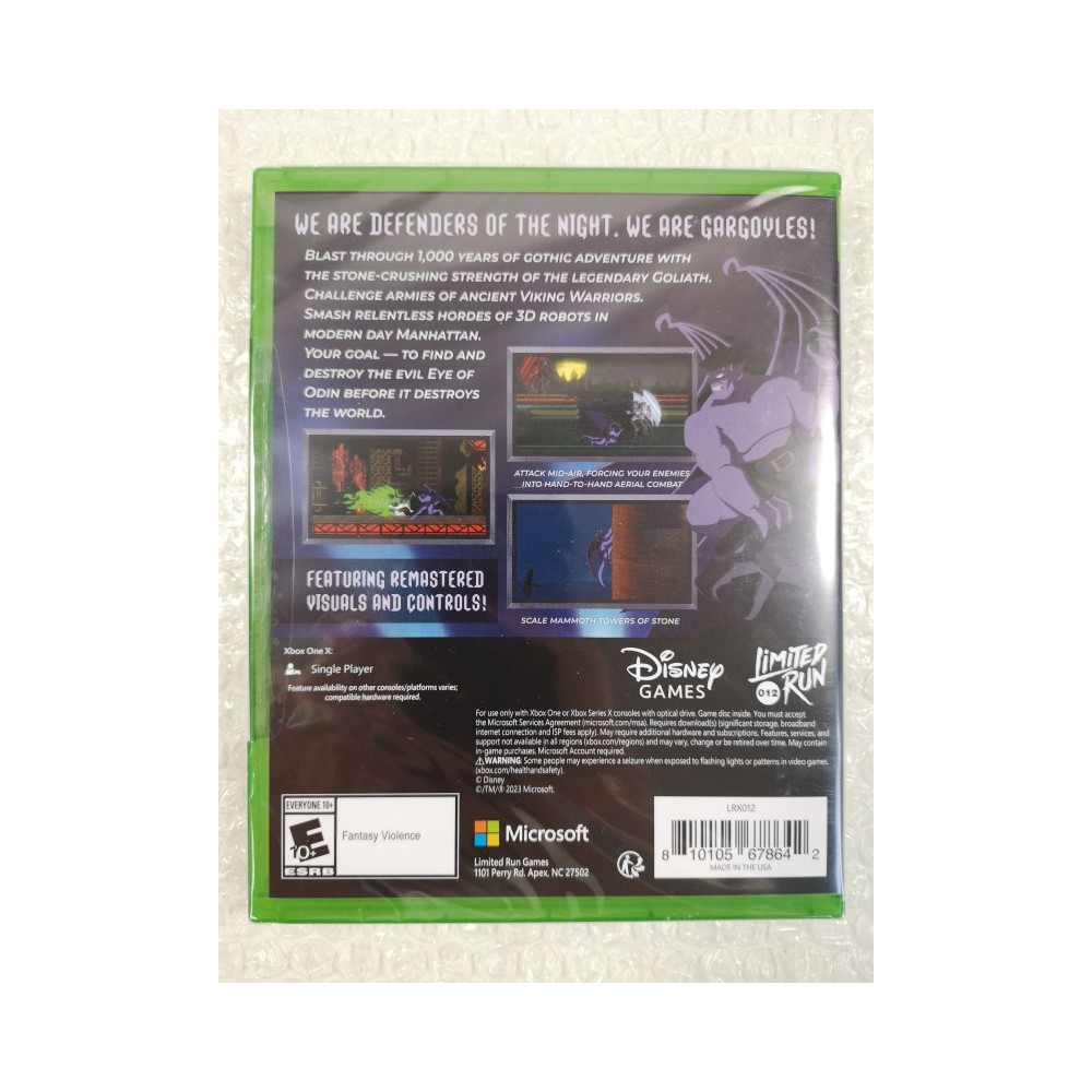 GARGOYLES REMASTERED DISNEY XBOX ONE USA NEW (GAME IN ENGLISH) (LIMITED RUN GAMES)