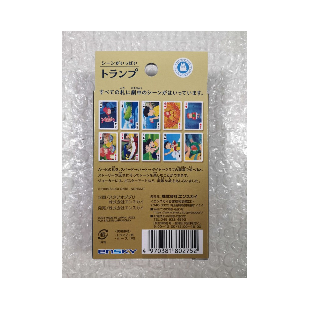 JEU DE 52 CARTES - STUDIO GHIBLI PONYO ON THE CLIFF PLAYING CARDS JAPAN NEW