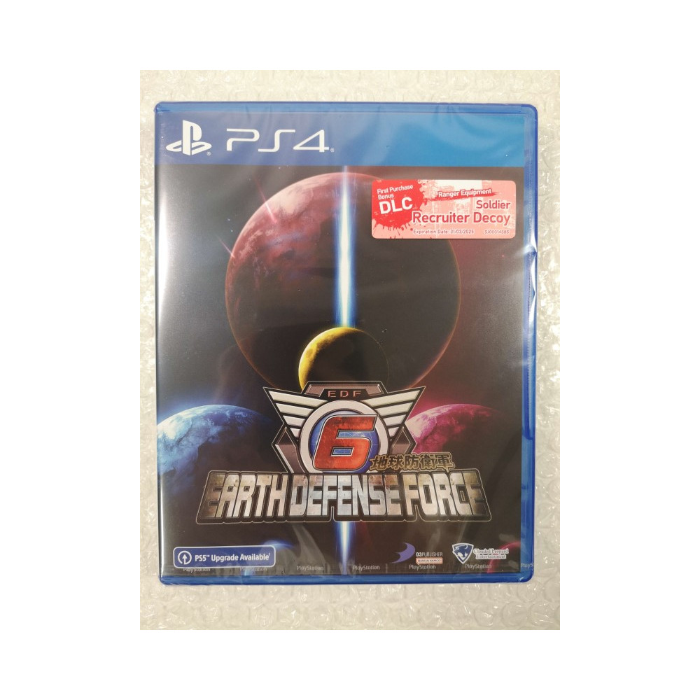 EARTH DEFENSE FORCE 6 PS4 ASIAN NEW (GAME IN ENGLISH)