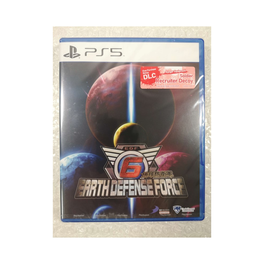 EARTH DEFENSE FORCE 6 PS5 ASIAN NEW (GAME IN ENGLISH)