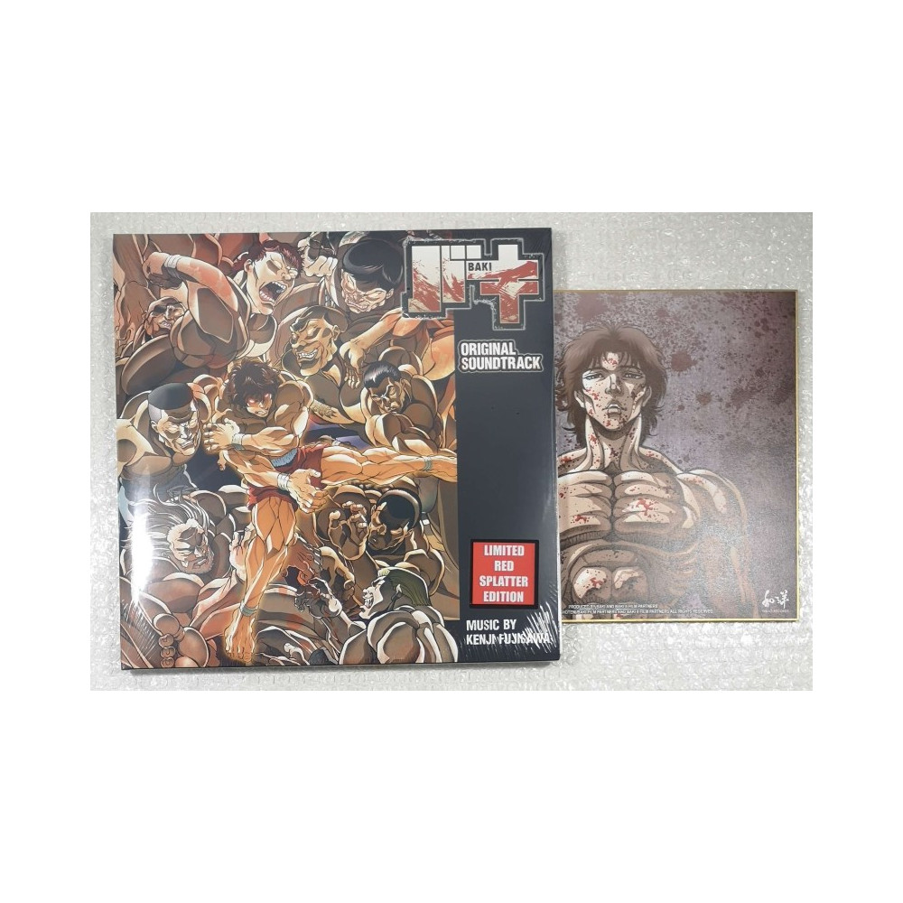 VINYLE BAKI ORIGINAL SOUNDTRACK LIMITED RED SPLATTER EDITION MUSIC BY KENJI FUJISAWA 3 LP