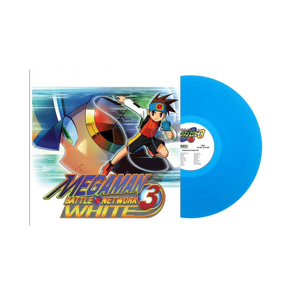 VINYLE MEGA MAN BATTLE NETWORK 3 (WHITE EDITION) OST (1 BLUE LP) BY YOSHINO AOKI NEW