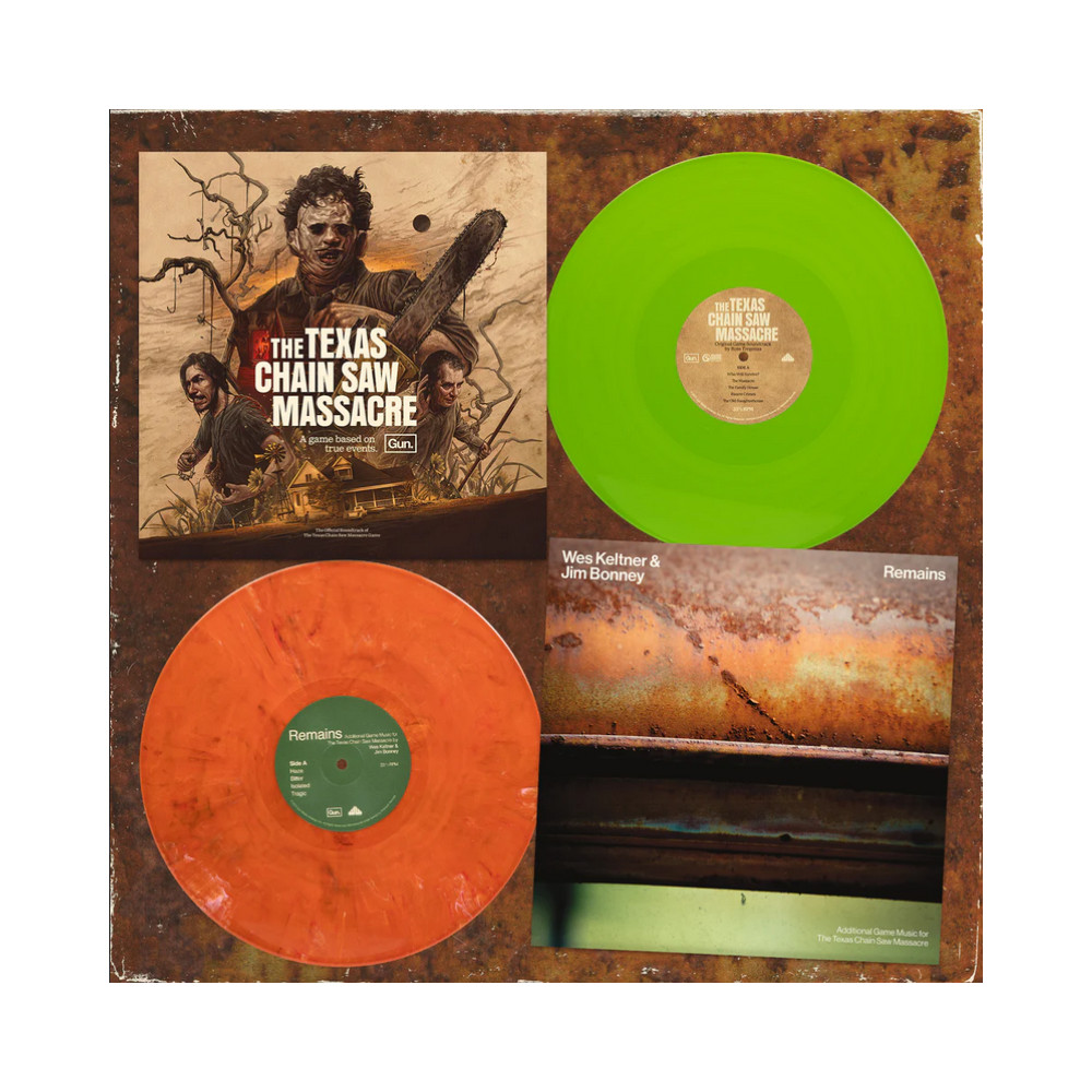 VINYLE THE TEXAS CHAIN SAW MASSACRE OFFICIAL GAME SOUNDTRACK (2 COLORED LP) NEW