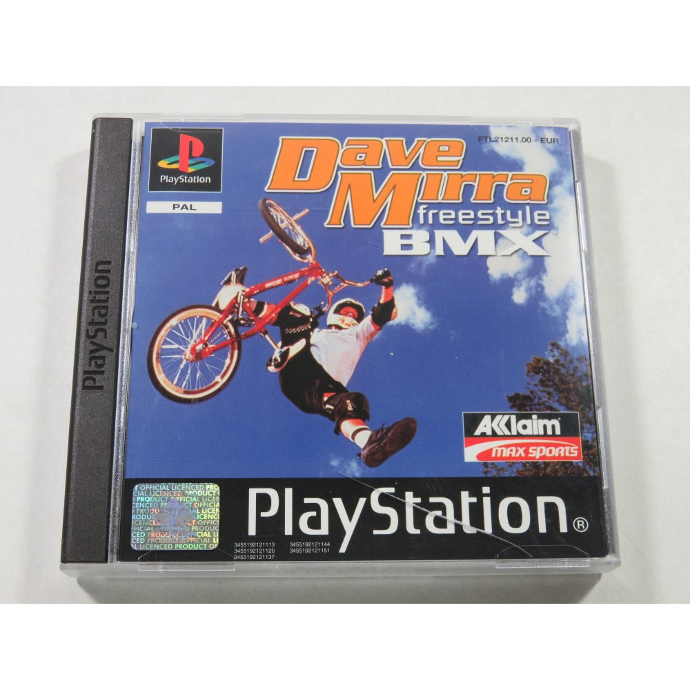 DAVE MIRRA FREESTYLE BMX SONY PLAYSTATION 1 PS1 PAL EURO COMPLETE GOOD CONDITION