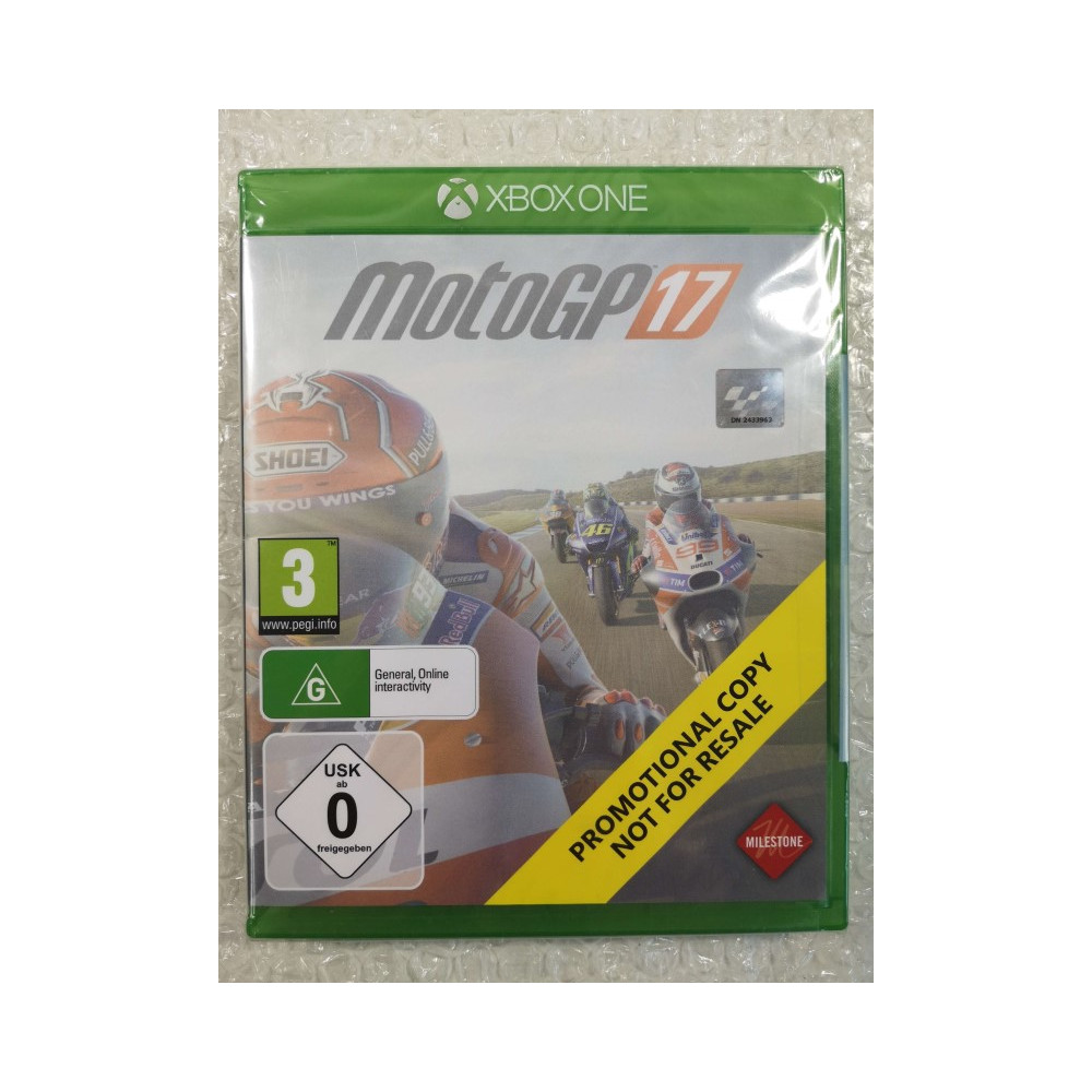 MOTO GP 17 XBOX ONE PROMOTIONAL COPY (BUNDLE COPY) UK NEW (GAME IN ENGLISH/FR/DE/ES/IT)