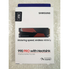 SSD 4 TO SAMSUNG 990 PRO MZ NVME M.2 PCLE 4.0-V9P4T0GW + DISSIPATEUR PS5 EURO NEW