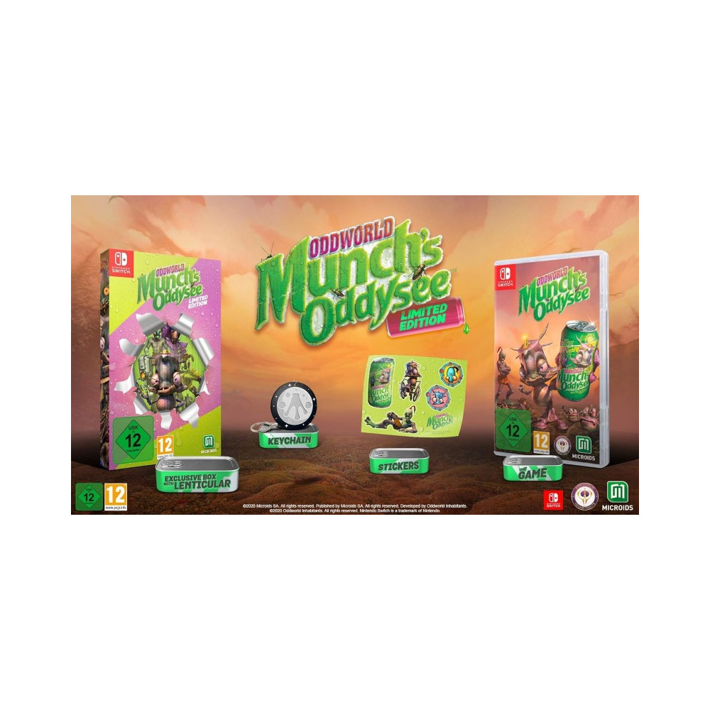 ODDWORLD MUNCH S ODDYSEE - LIMITED EDITION SWITCH DE NEW (GAME IN ENGLISH/FR/DE/ES/IT)