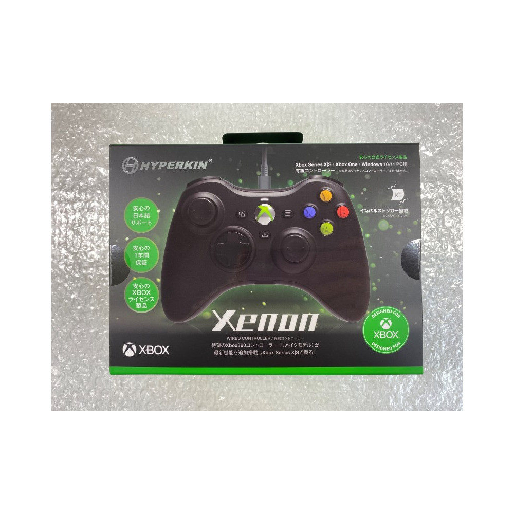 MANETTE (CONTROLLER) HYPERKIN XENON WIRED (BLACK) XBOX ONE/SERIES X/ PC JAPAN NEW