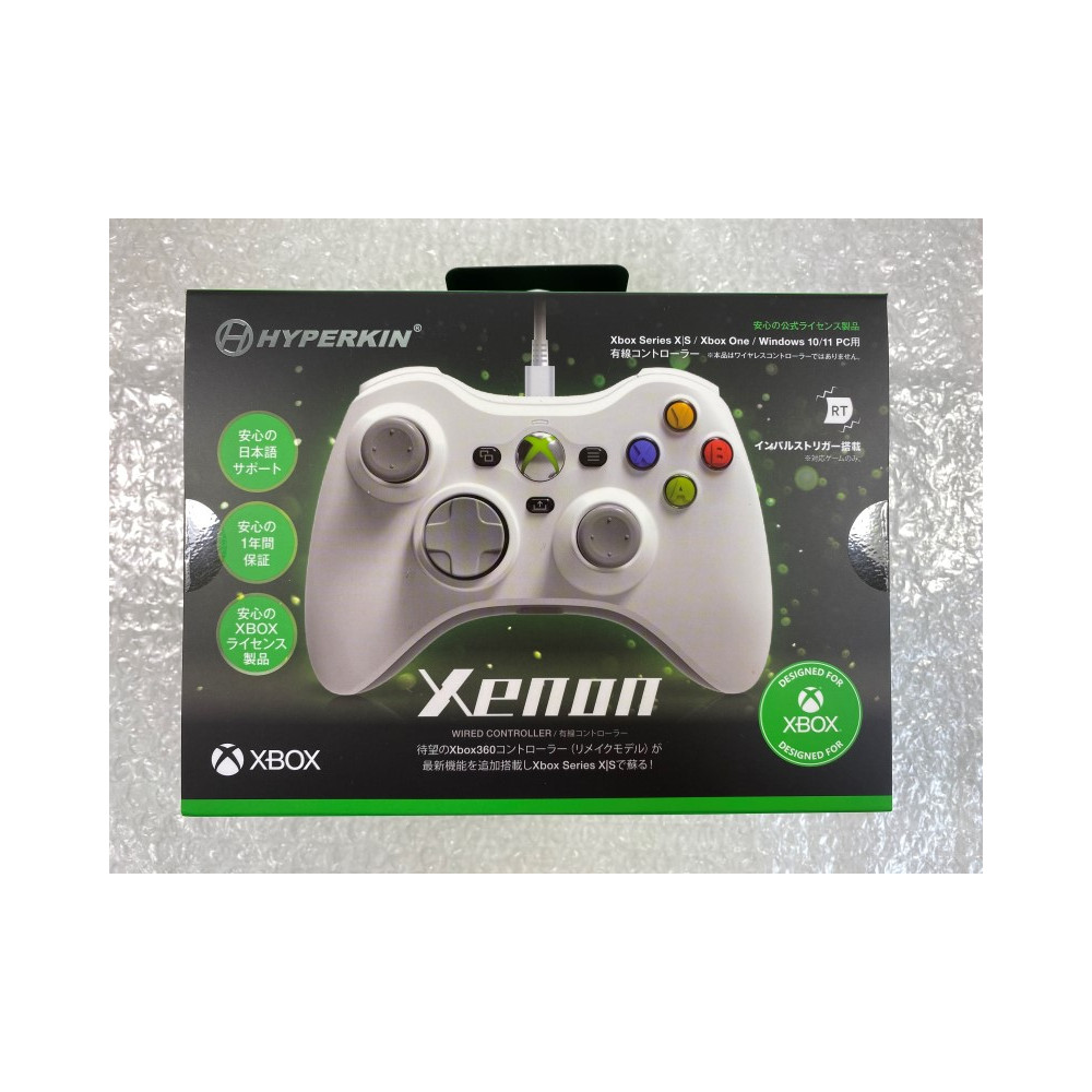 MANETTE (CONTROLLER) HYPERKIN XENON WIRED (WHITE) XBOX ONE/SERIES X/ PC JAPAN NEW