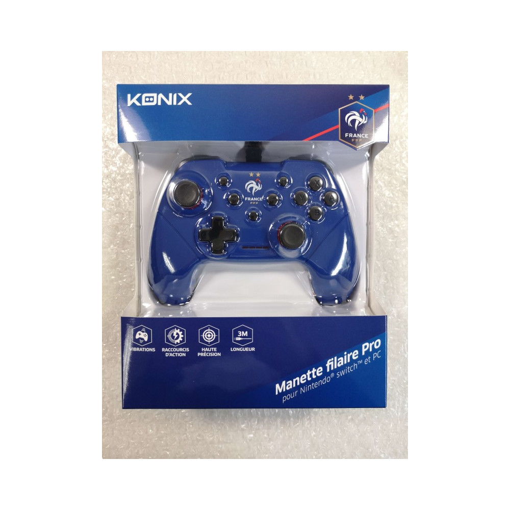 MANETTE (CONTROLLER) FILAIRE (WIRED) PRO (EDITION FRANCE FFF) SWITCH - PC NEW (KONIX)