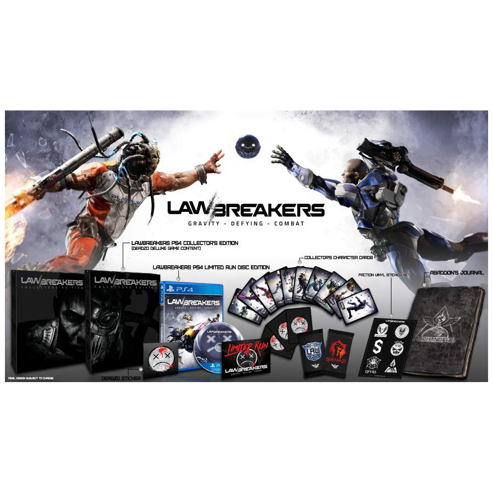 LAWBREAKERS COLLECTORS EDITION PS4 ALL NEW