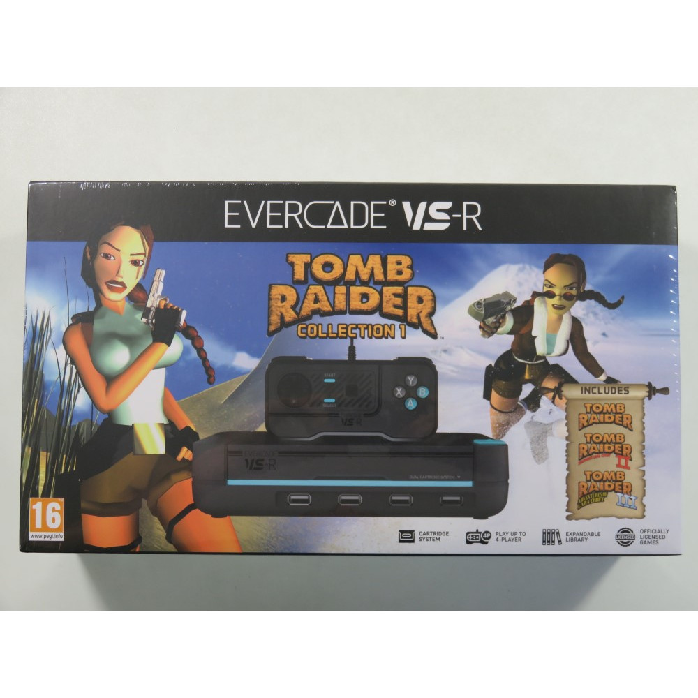 CONSOLE EVERCADE VS-R PACK TOMB RAIDER COLLECTION 1 EURO (NEUF - NEW)