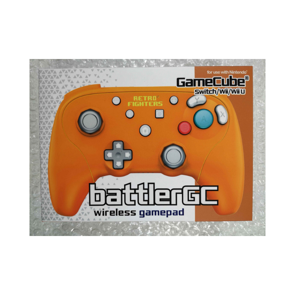 MANETTE GAMECUBE BATTLERGC WIRELESS/SANS FIL NEW (ORANGE)